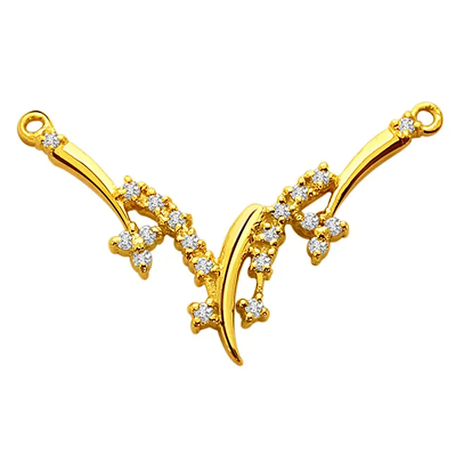 A Beautiful Diamond & gold Necklace Pendant (DN66)