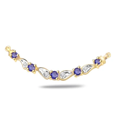 The Eternal Bond 0.10ct Diamond & Sapphire Necklace Pendants Necklaces