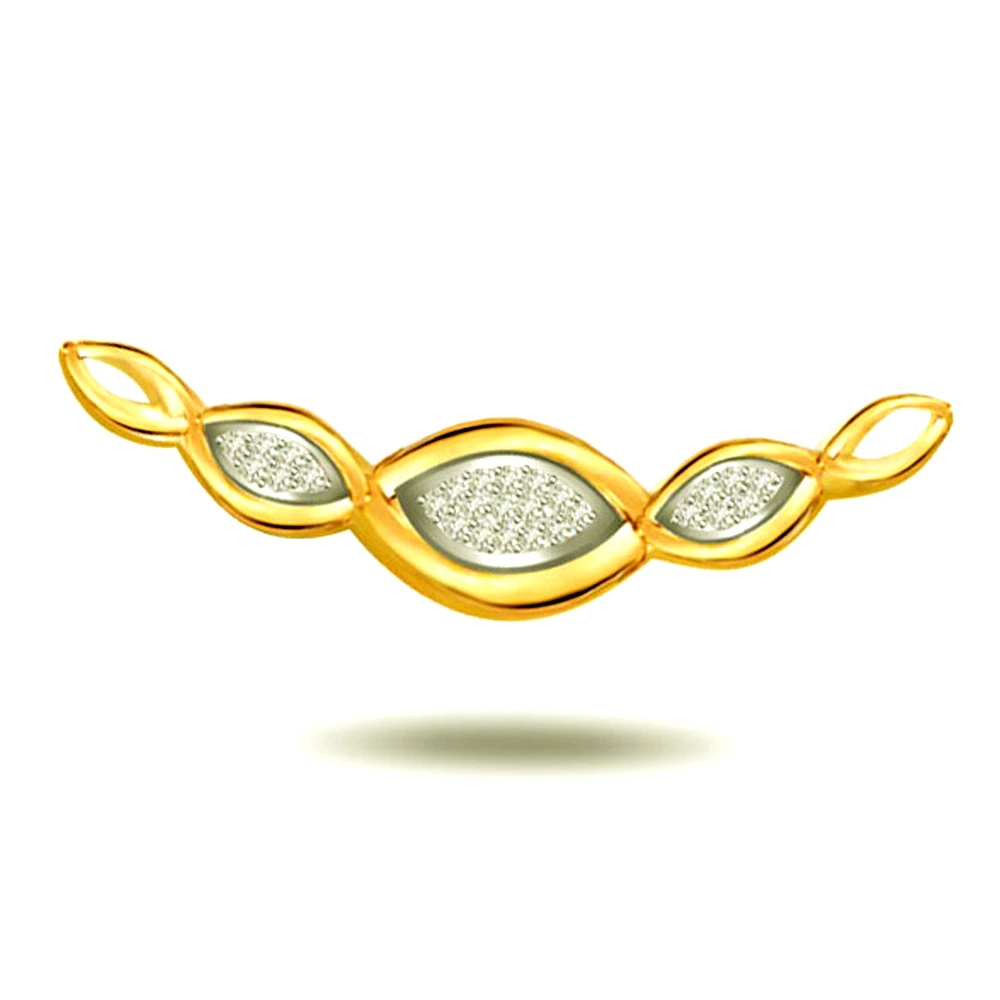Golden Magical Knot 0.12ct Diamond Necklace Pendants Necklaces