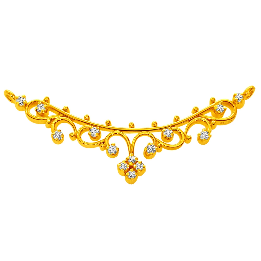 Demure Diamond Pendants Necklaces