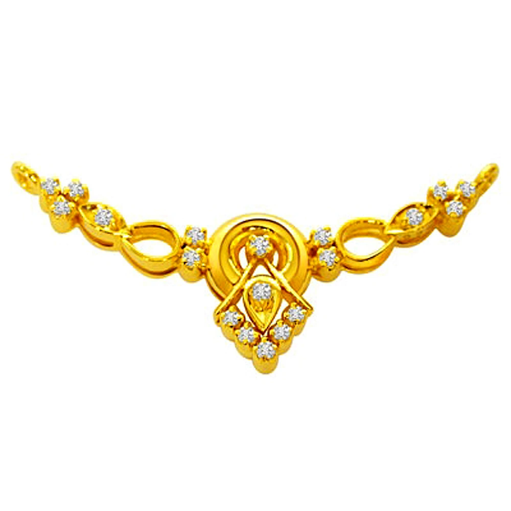 Dazzling Damsel Diamond Pendants Necklaces