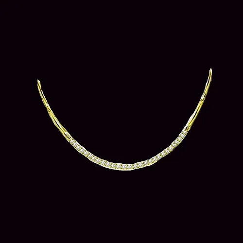 Sparkling Love With Diamonds 1.00 cts Real Gold Diamond Necklace (DN148)
