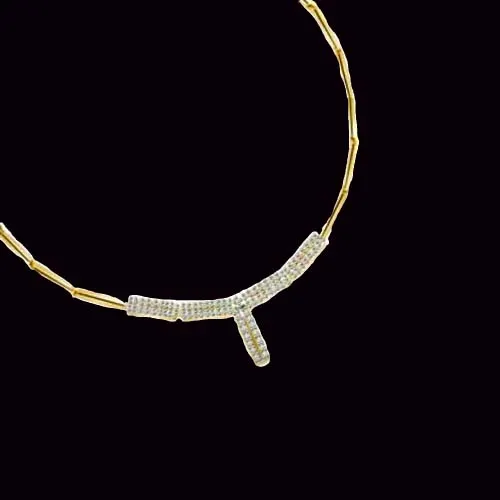 Golden Crown 0.75 cts Diamond Necklace (DN149)