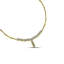 Golden Crown 0.75 cts Diamond Necklace -Diamond Necklace