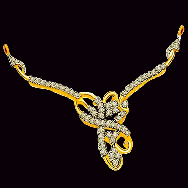 Flowery Expression 1.00cts Diamond Necklace Pendant (DN153)