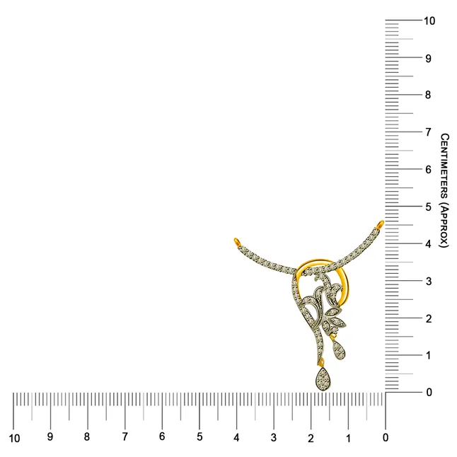 Sparkling Flower 1.00cts Designer Diamond Necklace Pendant (DN156)