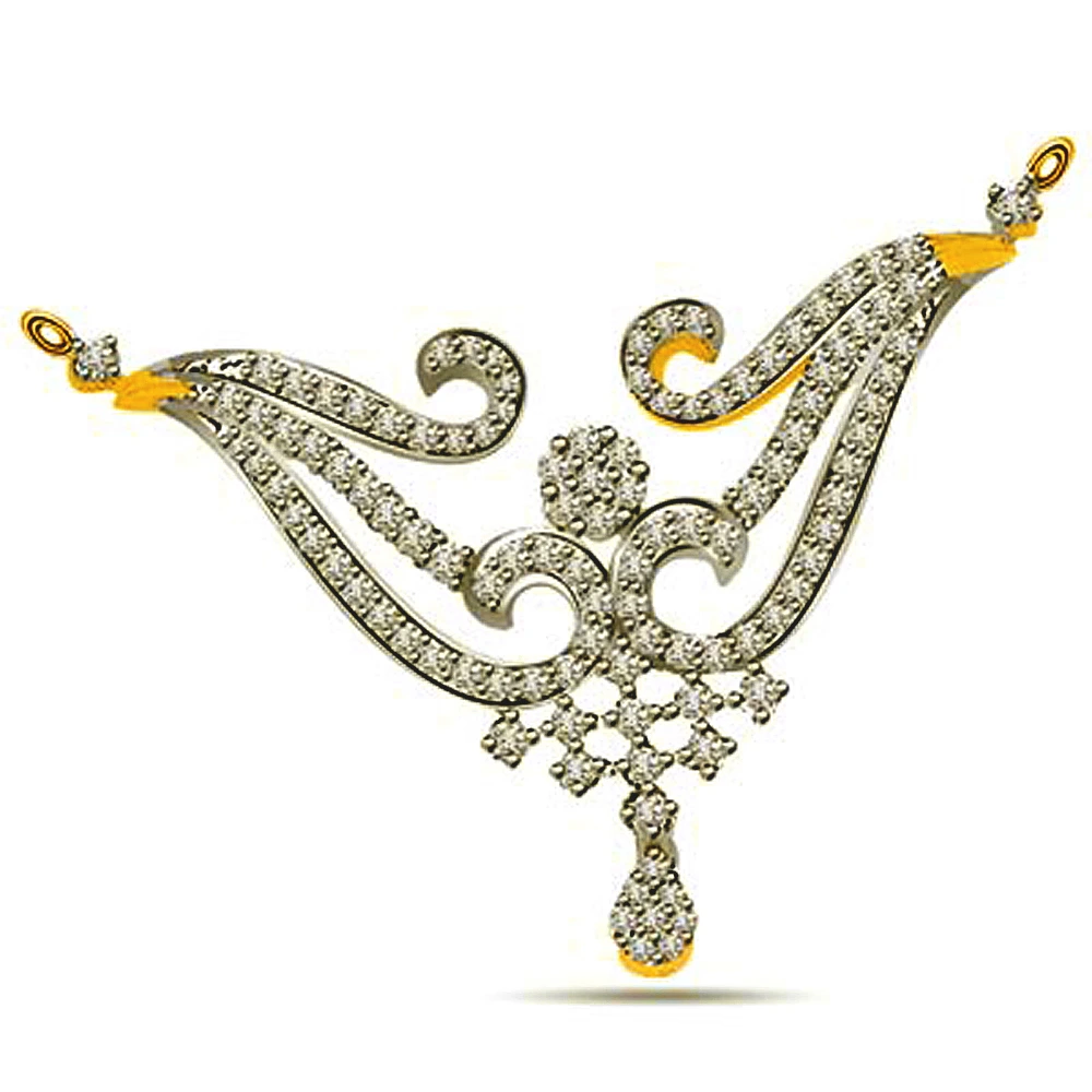 Dancing Dazzler 0.70 cts Diamond Necklace Pendants