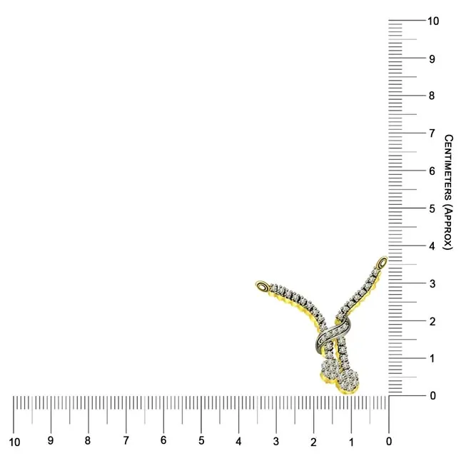 Diamond Stich Forever 0.42 cts Diamond Necklace Pendant (DN161)