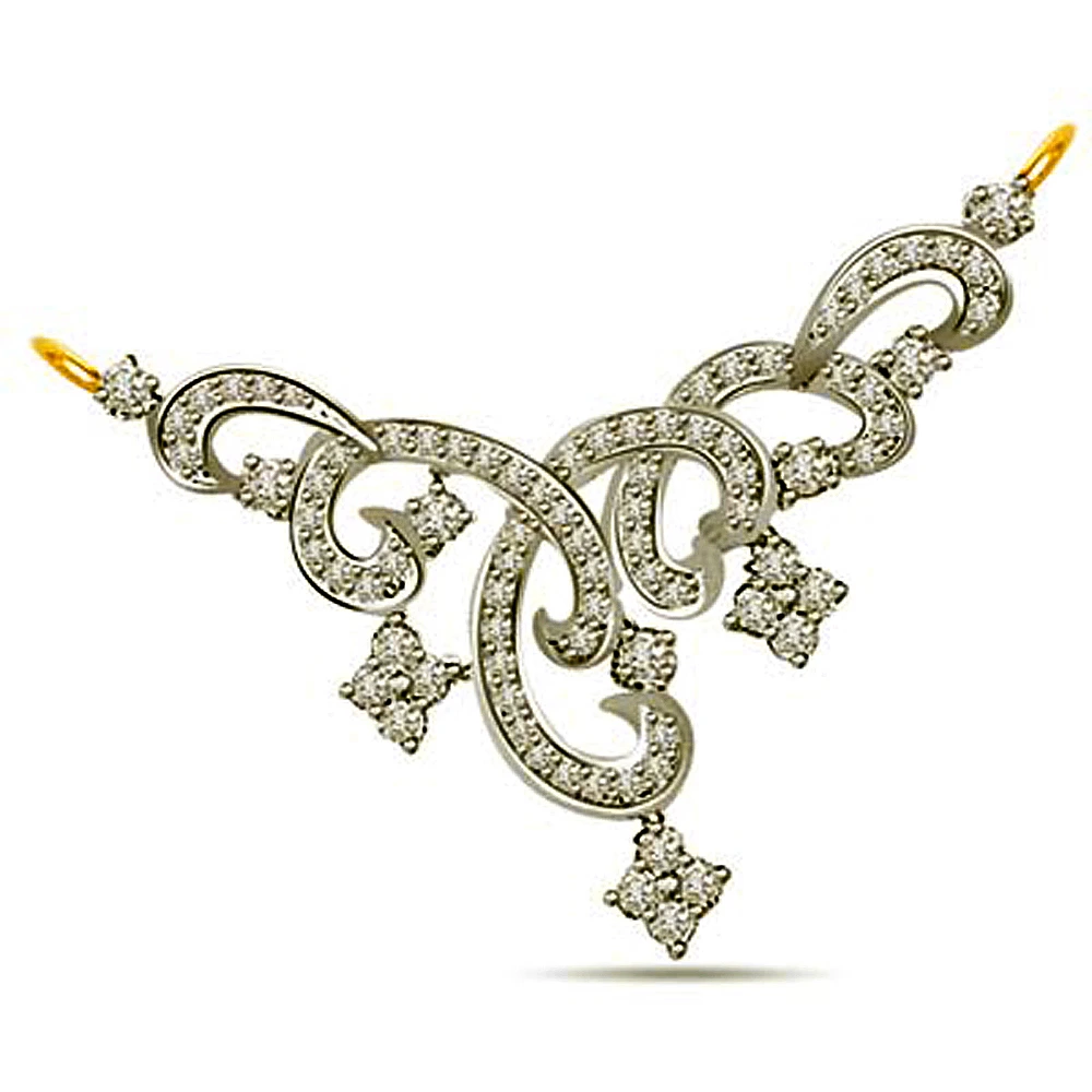 Bunch of Lover Stars 1.20cts Designer Diamond Necklace Pendants