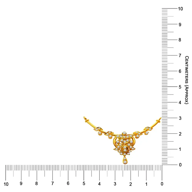 Begining of Life with a Star 0.54 cts Diamond Necklace Pendant (DN18)