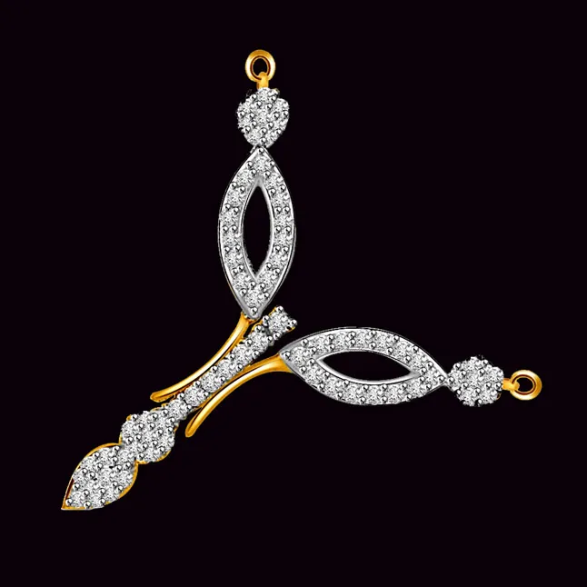 The Power Of Life Diamond & Gold Mangalsutra Pendant (DN192)