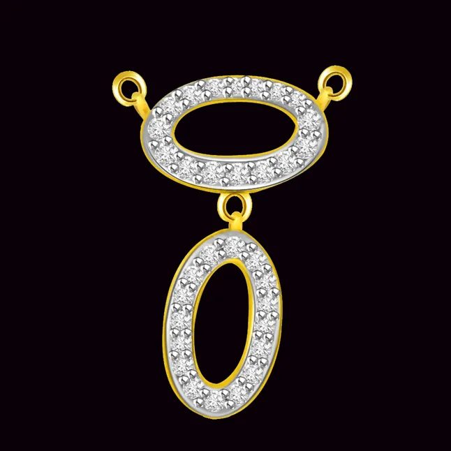 The Power Of Love Two Tone Diamond & Gold Pendant (DN194)
