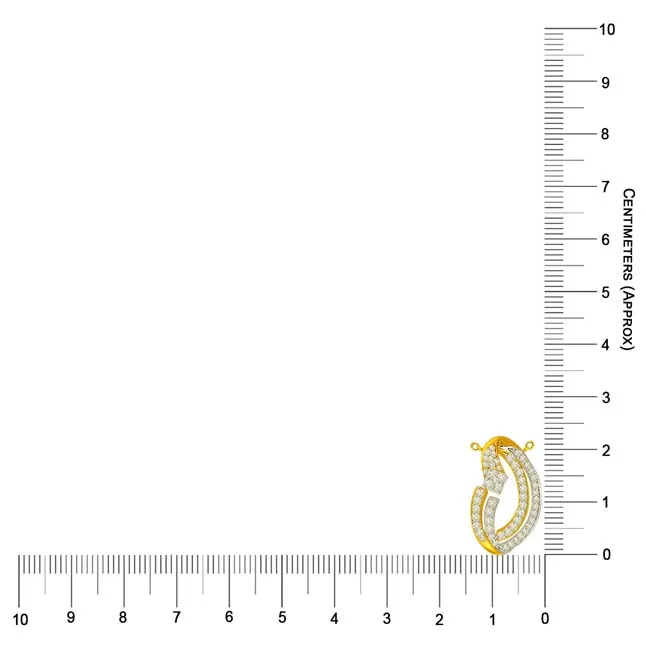 The Garden of Eden 0.65ct Circle Of Life Diamond & Gold Pendants -Designer Pendants