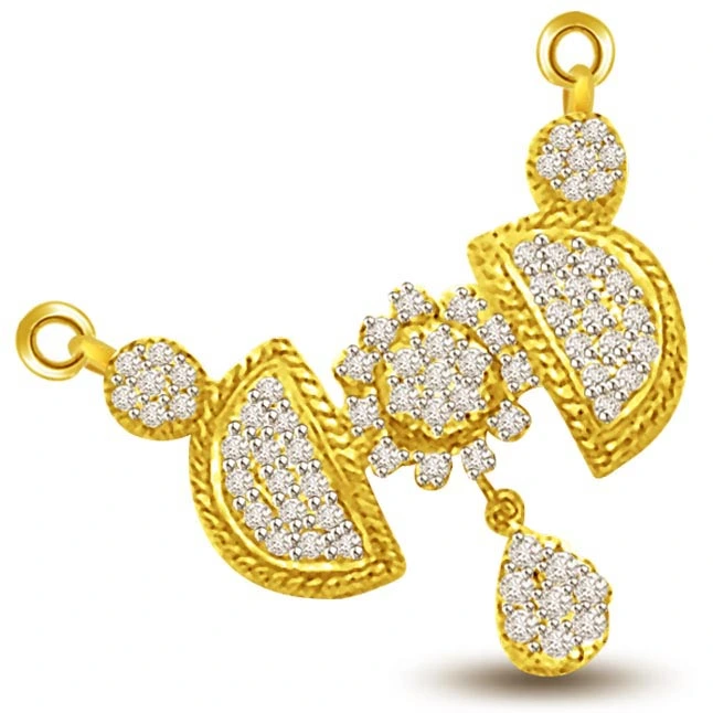 Meaning Of Love & Marriage Diamond Mangalsutra Pendants