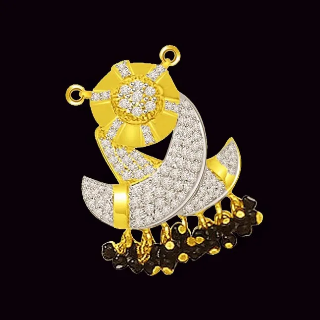 Embrace Of Love Two Tone Diamond Gold Mangalsutra