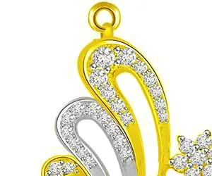 Elegant Love Charm Diamond & Gold Pendants