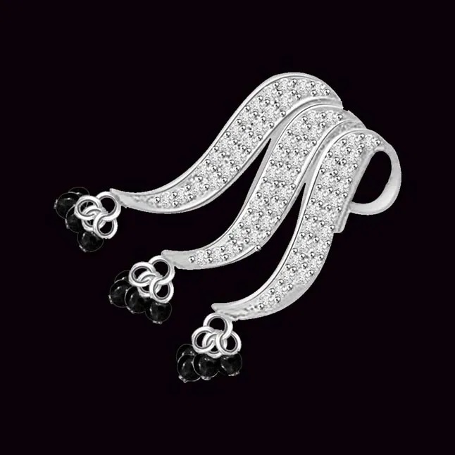 Past, Present & Future White Gold Diamond Pendants