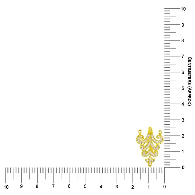 Trishul Flower 18kt Diamond & Gold Pendant (DN220)
