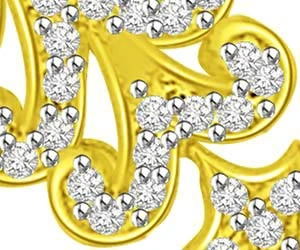 Trishul Flower 18kt Diamond & Gold Pendants Necklaces