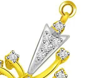 Sparkle Of Life Two Tone Diamond & Gold Pendants