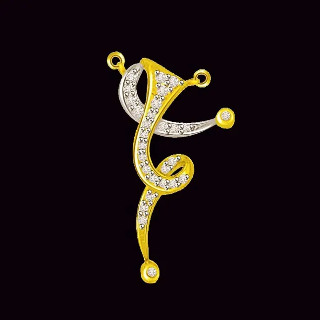 Spiral Of Life Two Tone Diamond & Gold Pendant (DN224)