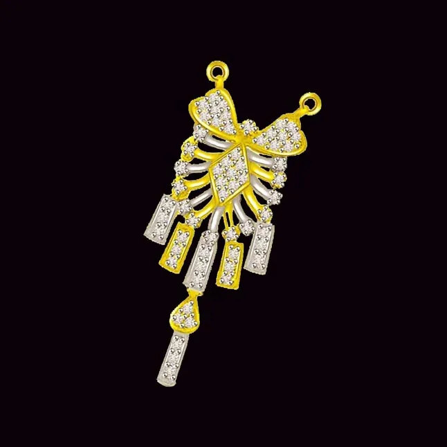 Spirit Of Birth Gold & Diamond Two Tone Pendants