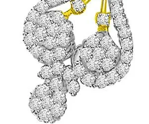 Symbol Of Fertility Gold & Diamond Pendants For Her -Flower Shape Pendants