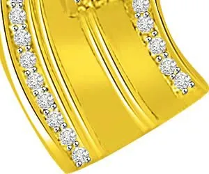 Waterfall Gold & Diamond Beautiful Pendants For Her -Designer Pendants