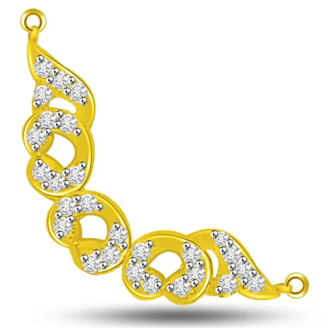 Life Is Beautiful Yellow Gold Diamond Pendants Necklaces