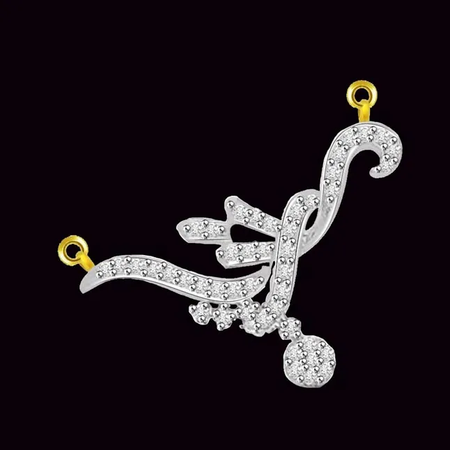 Only For You Diamond & Gold Entwined Pendant (DN264)