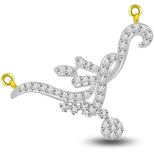 Only For You Diamond & Gold Entwined Pendants