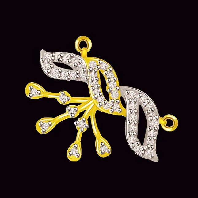 Live Life Together Diamond & Gold Two Tone Pendants