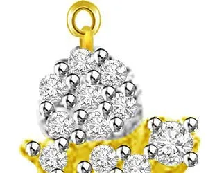 Fragrance Of Flower Diamond & Gold Pendants For Her