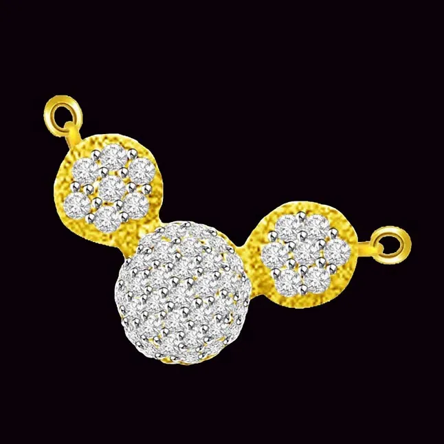 Only For My Wife Gold & Diamond Mangalsutra Pendants