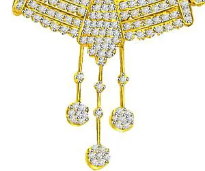1.50ct Two Tone Diamond Necklace Pendants For My Love -Diamond Necklace