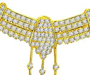 1.50ct Two Tone Diamond Necklace Pendants For My Love -Diamond Necklace