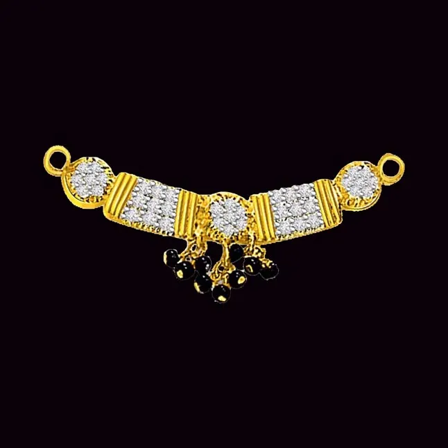 0.31cts Classy Gold & Diamond Mangalsutra Pendant (DN286)