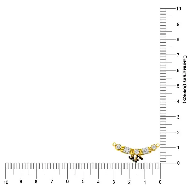 0.31cts Classy Gold & Diamond Mangalsutra Pendant (DN286)