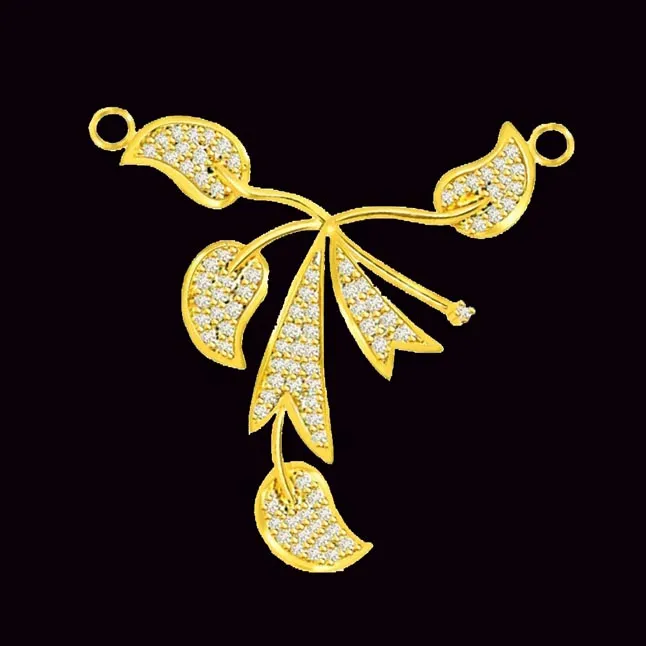 Tree Of Life Classy Gold & Diamond Pendant (DN304)