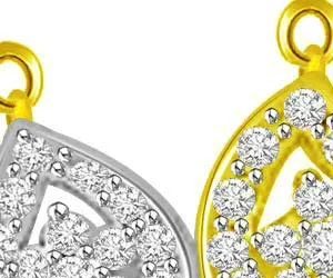 You & Me Forever Together Diamond Mangalsutra Pendants