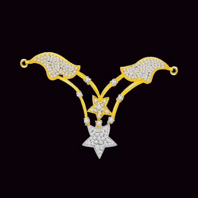 Stars & Petals 1.26cts Diamond Necklace Pendant For Her (DN343)