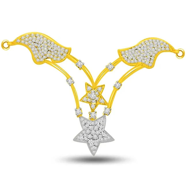 Stars & Petals 1.26ct Diamond Necklace Pendants For Her