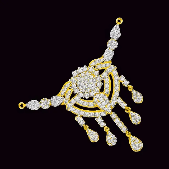 1.87cts Dew Drop Style Diamond Necklace Pendant (DN351)