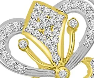 Heart N Heart 0.42ct Diamond Pendants Necklace