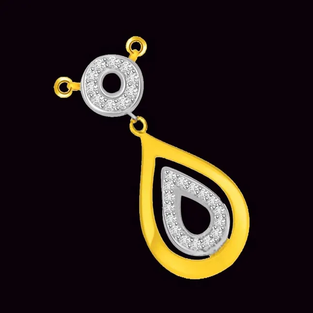 Very Very Chic 0.20ct Dew Drop Pendants For My Love -Teenage