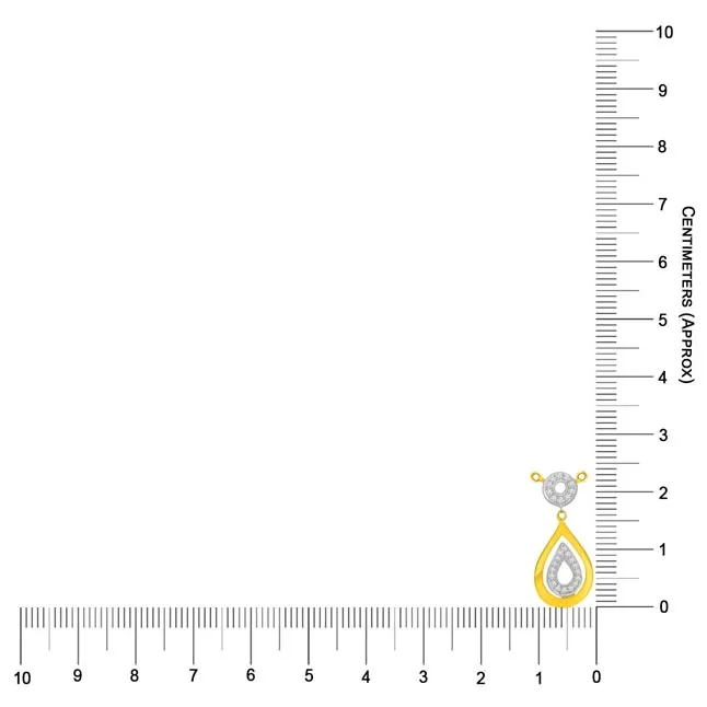 Very Very Chic 0.20ct Dew Drop Pendants For My Love -Teenage
