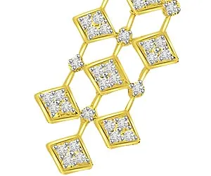 Falling Stars 1.04ct Diamond Love Pendants -Designer Pendants