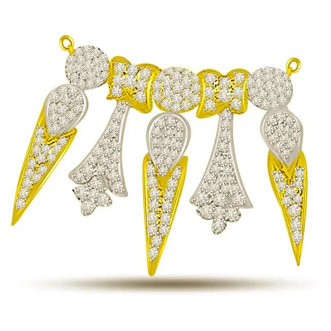 Fleur -De -Lis 1.44ct Diamond Necklace Pendants For My Love