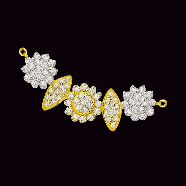 Stars Leaves 2.52ct Classy Diamond Necklace Pendants