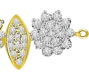 Stars Leaves 2.52ct Classy Diamond Necklace Pendants